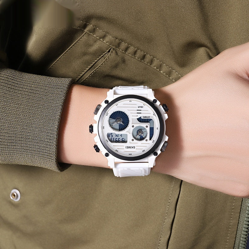 Mens Outdoor Exploration Multi-Function Waterproof Silicone Paracord Watch