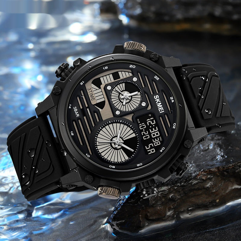 Mens Outdoor Exploration Multi-Function Waterproof Silicone Paracord Watch