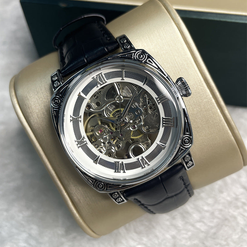 Hollow Out Men’s Business Watch – Stylish Casual Sports Wristwatch