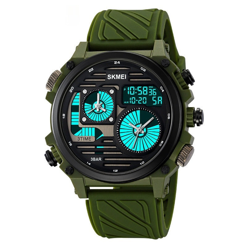 Mens Outdoor Exploration Multi-Function Waterproof Silicone Paracord Watch