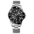Twisted Water Green Submariner-Style Quartz Watch – Men’s Fashion Waterproof Wristwatch