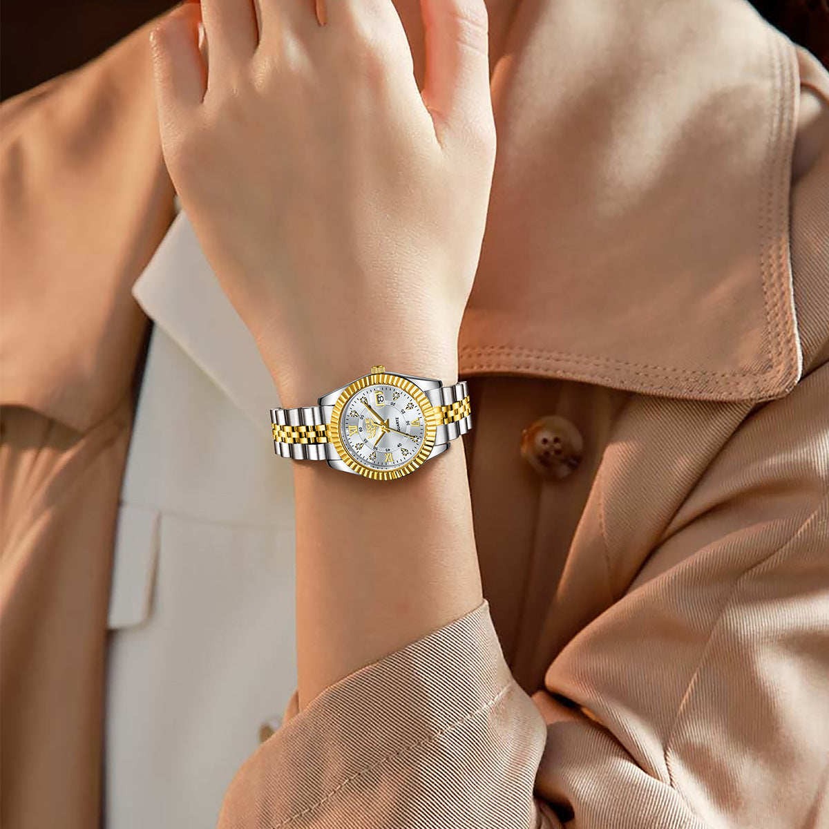 Waterproof Quartz Couple Watch – Stylish Leisure Fashion Wristwatch