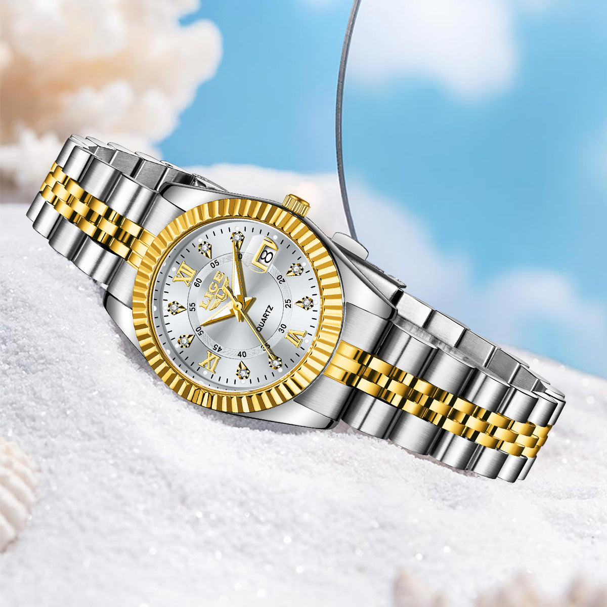 Waterproof Quartz Couple Watch – Stylish Leisure Fashion Wristwatch